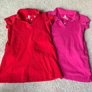 Primary Polo Dresses - Red and Pink